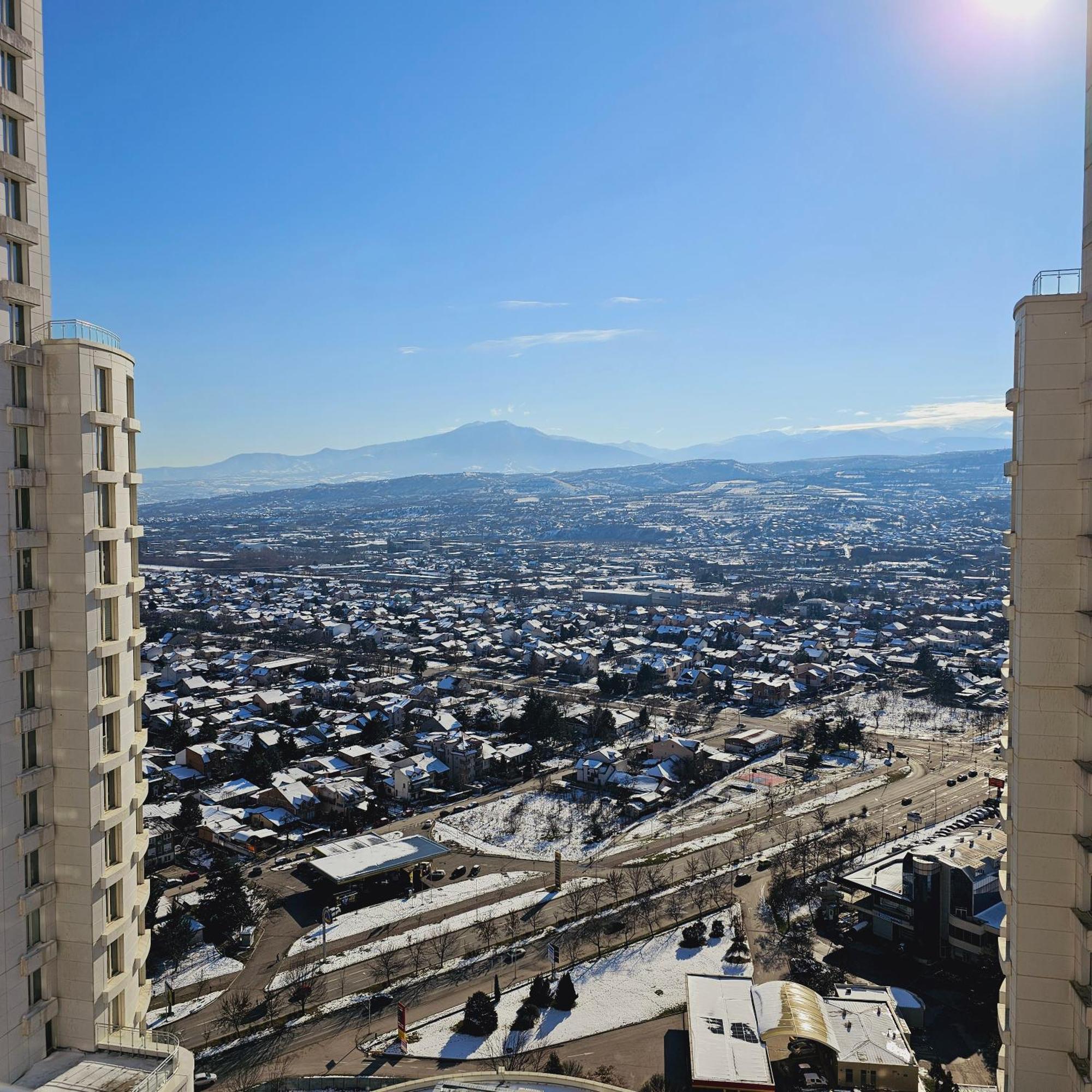 Skopje Sky Oasis Leilighet Eksteriør bilde